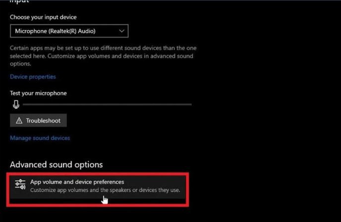 Cài đặt âm lượng riêng cho từng ứng dụng