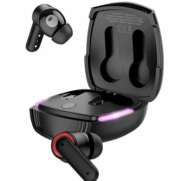 Thiết kế tai nghe Hoco EW13 với đèn LED ấn tượng