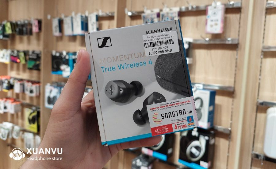 Hộp bìa của Sennheiser Momentum True Wireless 4 được thiết kế nhỏ gọn hơn