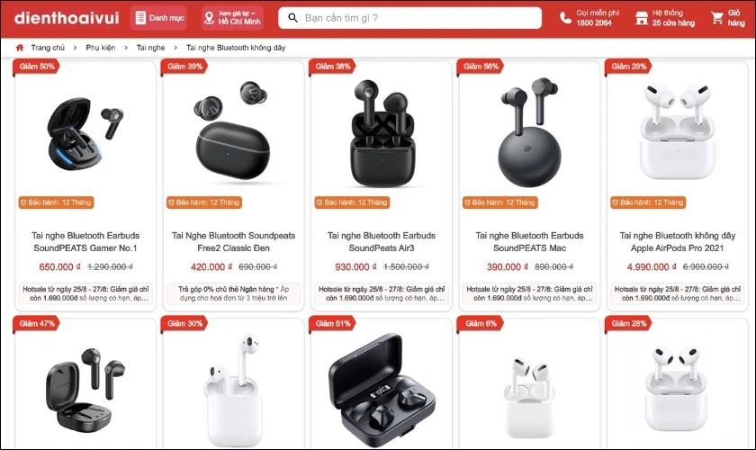 Thị trường tai nghe Bluetooth rất đa dạng về mức giá