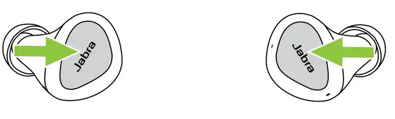 Sơ đồ điều khiển nhạc trên Jabra Elite 3