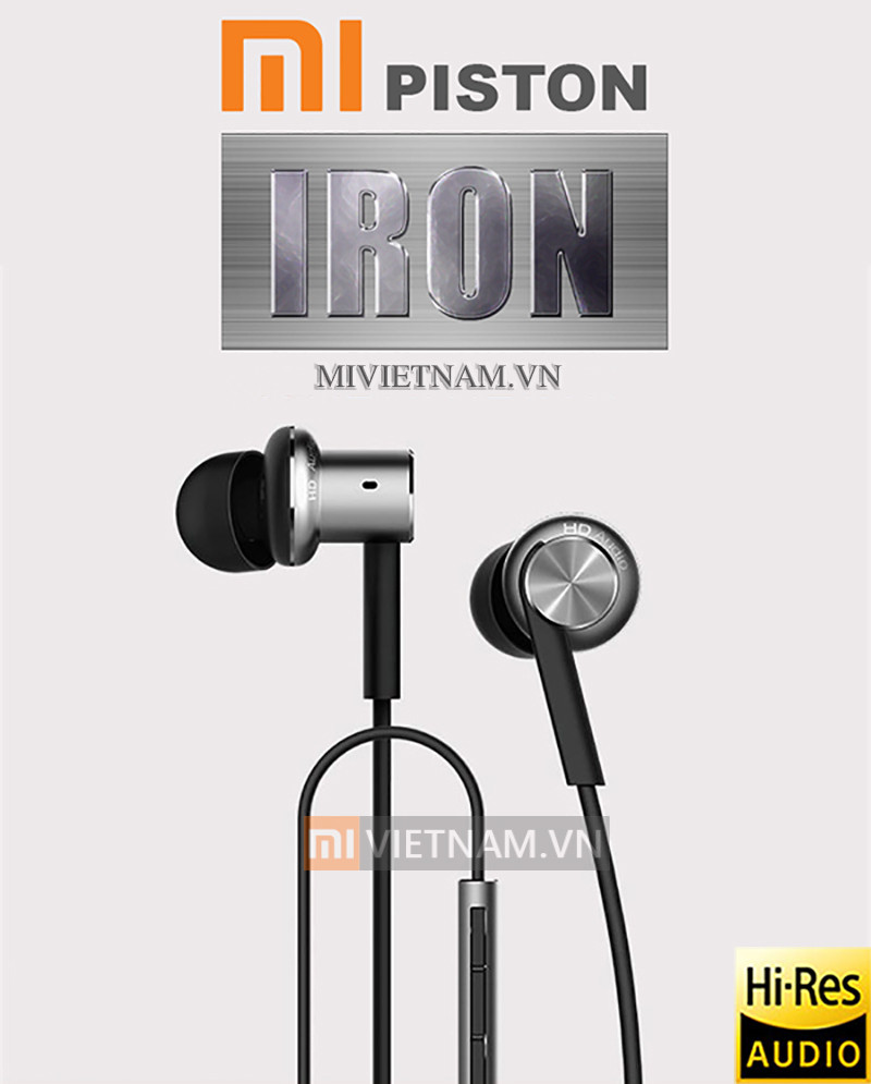 Cận cảnh thiết kế housing kim loại của tai nghe Xiaomi Piston 4.0