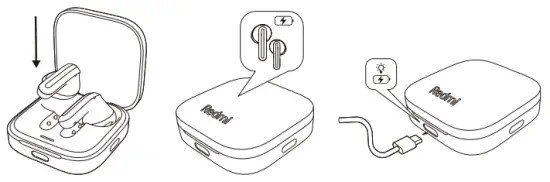 Tai nghe nhét tai Redmi M2344E1 Buds 6 Active có Bluetooth - Sạc