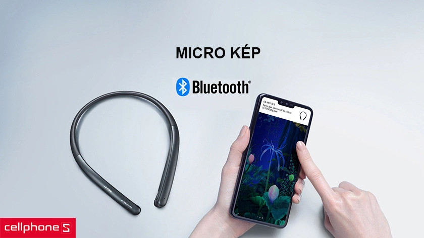 Hệ thống microphone kép hỗ trợ đàm thoại rõ ràng trong môi trường ồn