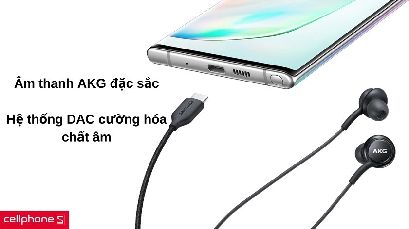 Cổng kết nối Type-C tích hợp DAC giúp tai nghe Samsung tái tạo âm thanh chuẩn xác hơn gấp 10 lần