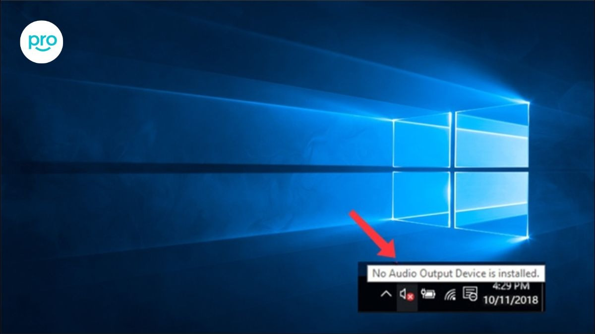 Thông báo No Audio Devices are Installed xuất hiện khi hệ điều hành không thể nhận diện bất kỳ thiết bị đầu ra âm thanh nào