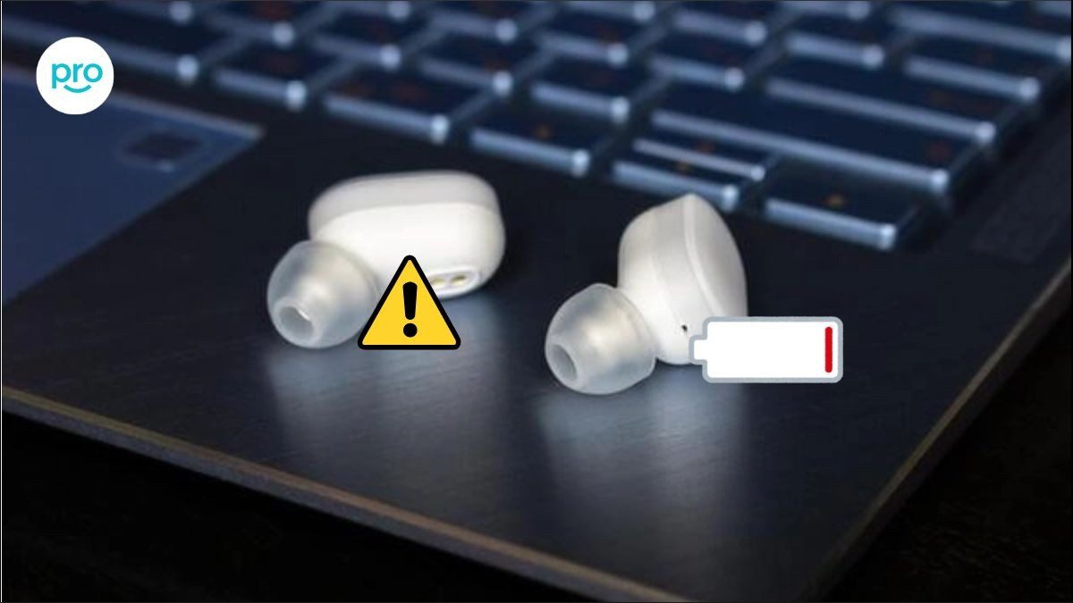 Pin yếu hoặc lỗi phần cứng khiến tai nghe không hoạt động