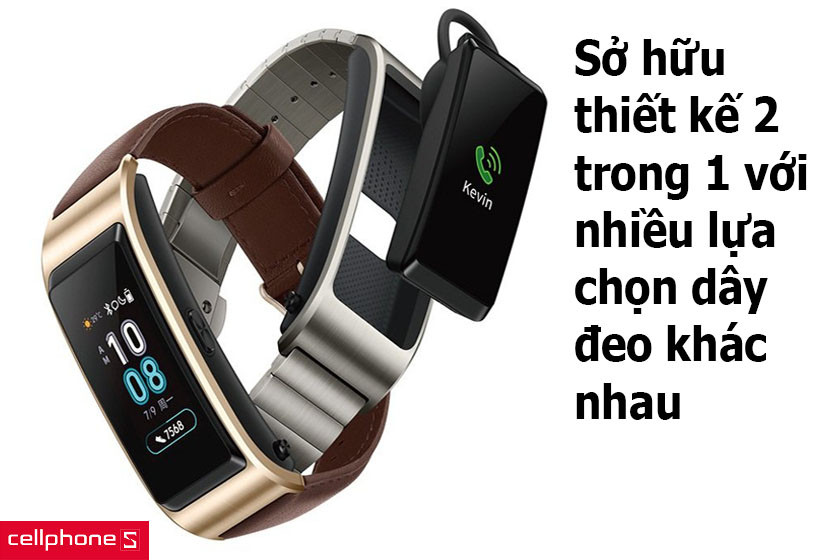 Vòng đeo tay thông minh Huawei TalkBand B5 với thiết kế nhỏ gọn và sang trọng