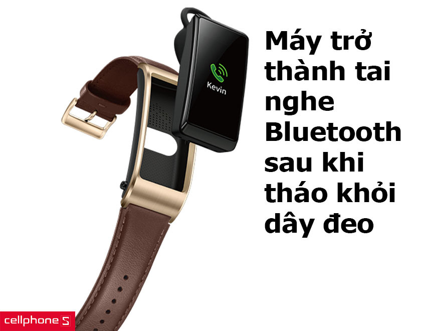 Chế độ tai nghe Bluetooth tiện lợi tách rời từ vòng đeo tay