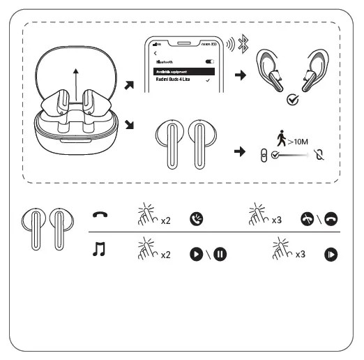 xiaomi-M2231E1-Redmi-Buds-4-Lite-Wireless-Tai nghe-4