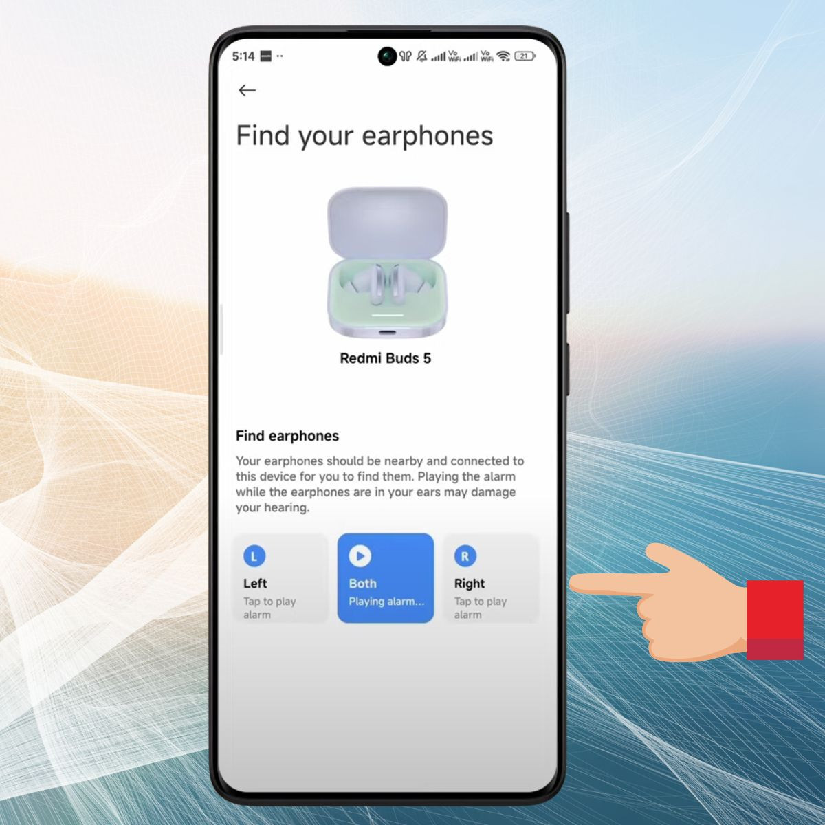 Tính năng tìm kiếm tai nghe bằng âm thanh