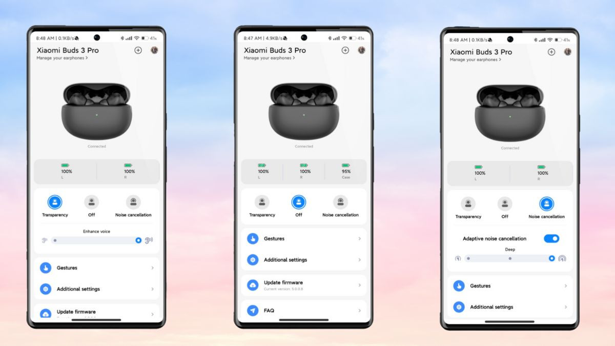 Giao diện ứng dụng Xiaomi Earbuds trực quan và dễ sử dụng