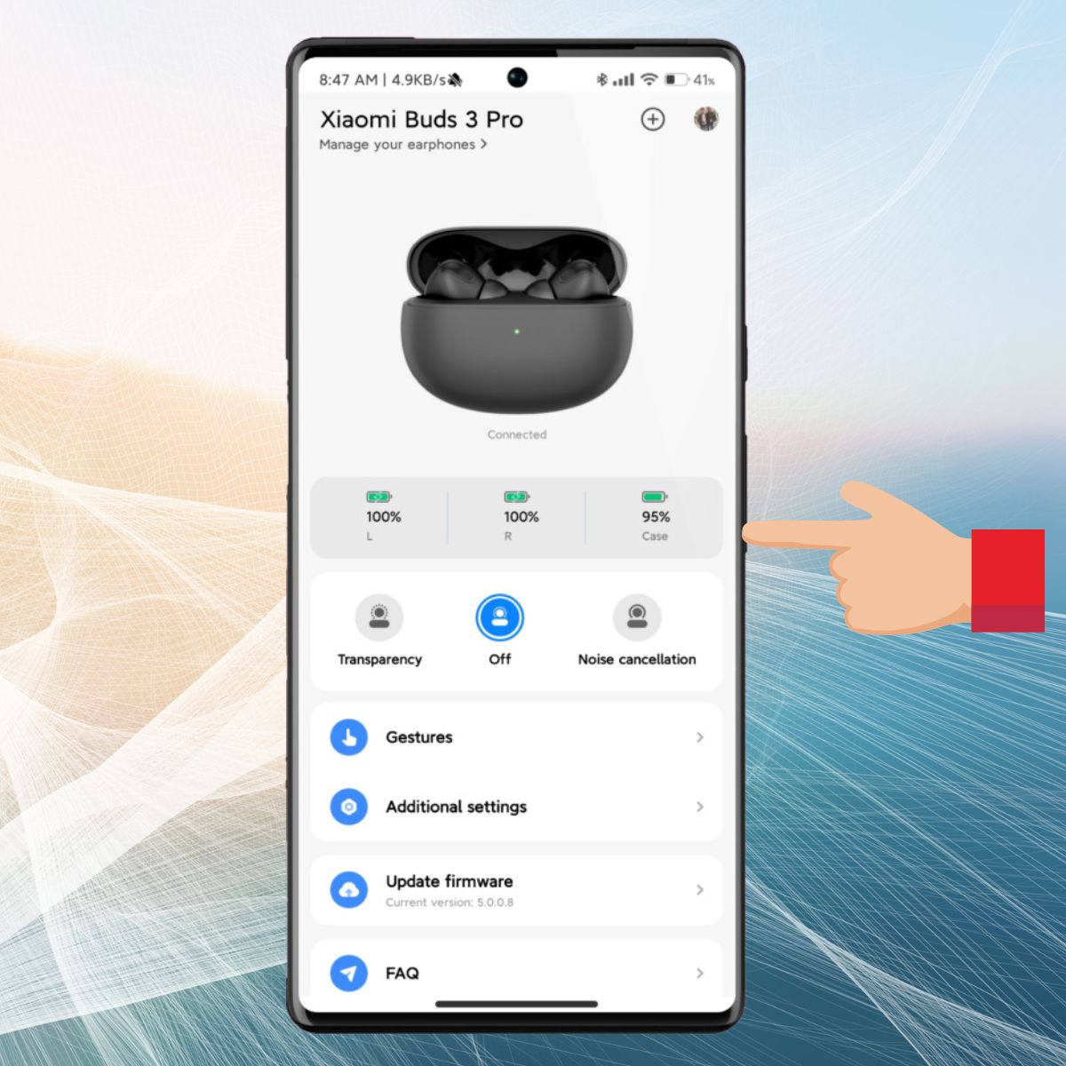 Hiển thị chi tiết dung lượng pin từng thiết bị