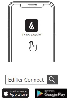 Mã QR để tải xuống ứng dụng Edifier Connect, cung cấp quyền truy cập vào các cài đặt và tính năng bổ sung cho tai nghe EDIFIER X2s