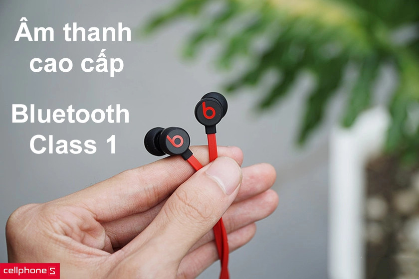 Công nghệ Bluetooth Class 1 đảm bảo truyền tải âm thanh chất lượng cao, ổn định