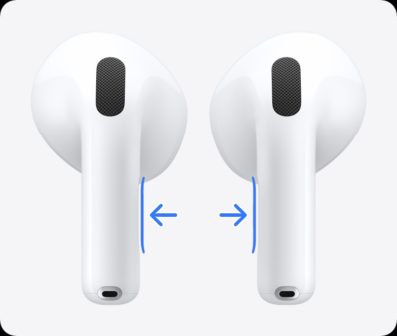 Các cảm biến lực trên AirPods 4