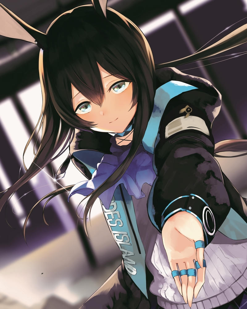 Cô gái anime nữ cute thư thái giữa không gian thiên nhiên trong lành