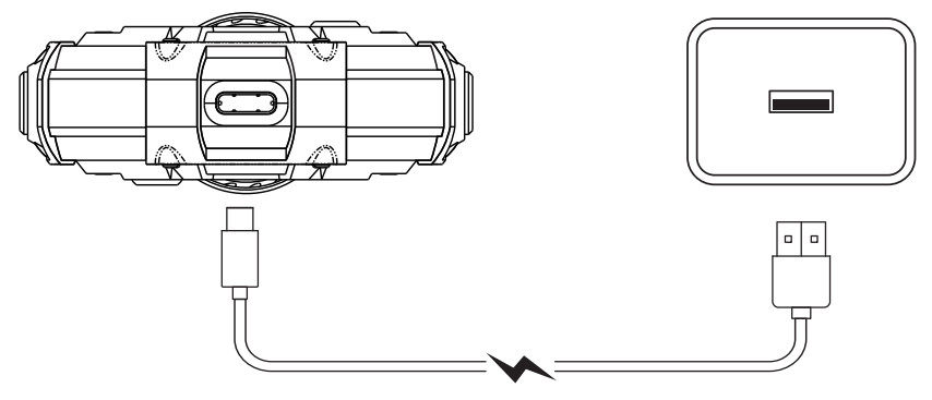 Sạc pin cho hộp sạc của tai nghe Bluetooth MONSTER XKT10 qua cổng Type-C
