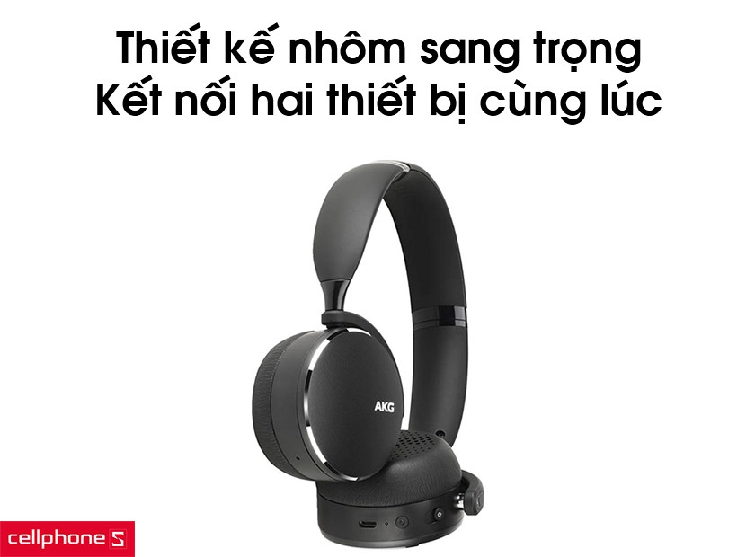 Thiết kế nhôm sang trọng của tai nghe AKG Y500