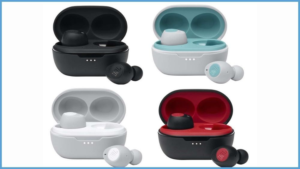 Tai nghe JBL Tune 115 TWS màu đen với thiết kế in-ear