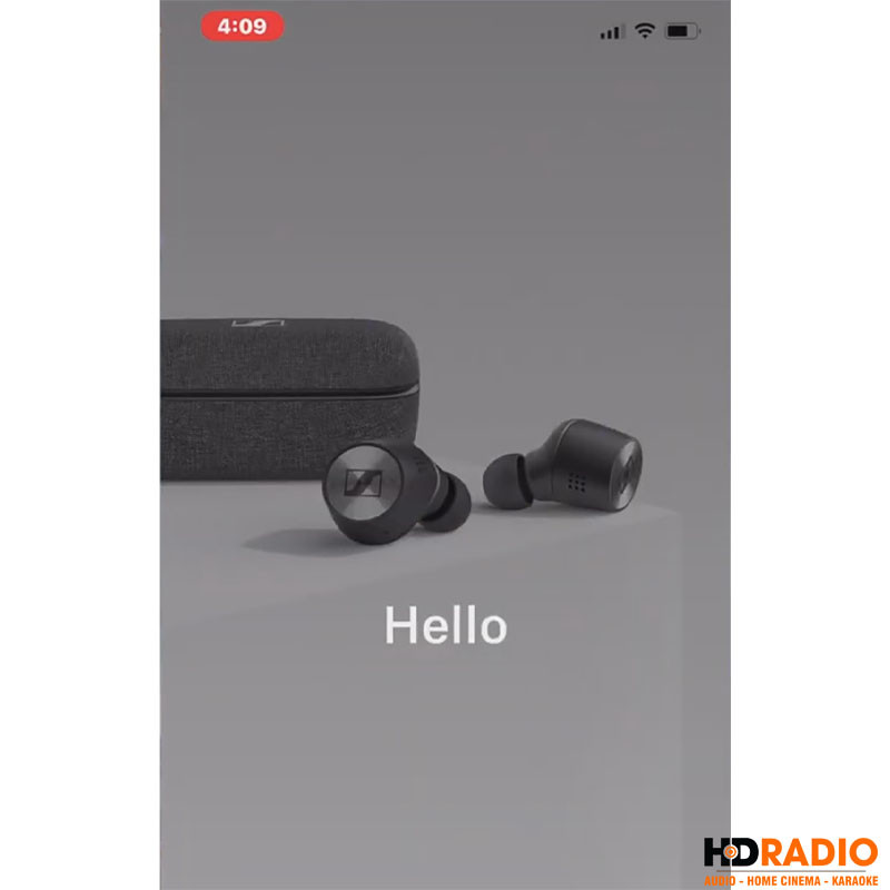 Giao diện xác nhận kết nối thành công tai nghe với ứng dụng Smart Control Sennheiser