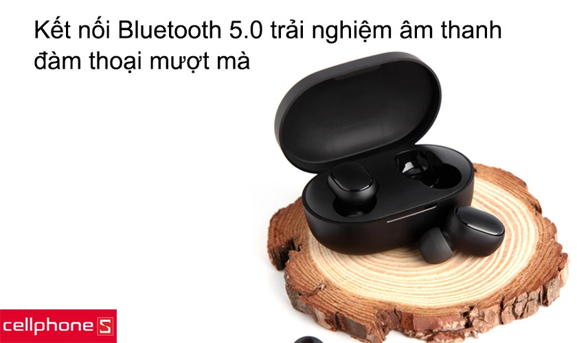 Công nghệ Bluetooth 5.0 trên Xiaomi Earbuds Basic giúp kết nối nhanh và ổn định
