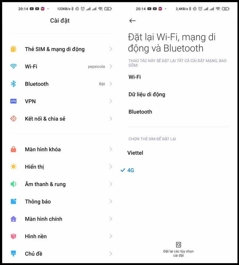Giao diện bật Bluetooth trên điện thoại Android, nơi các thiết bị sẽ hiển thị để kết nối