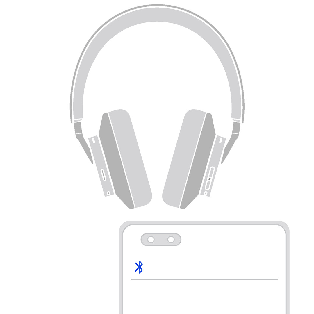 Vị trí nút Bluetooth trên tai nghe Huawei FreeBuds Studio