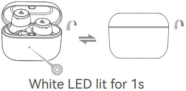 Minh họa cách bật/tắt nguồn tai nghe EDIFIER X3 Lite
