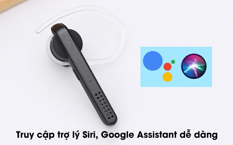 Tai nghe Bluetooth Jabra Talk 45 cho phép người dùng kết nối với các trợ lý ảo