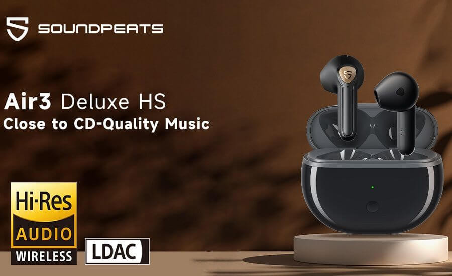 Soundpeats Air3 Deluxe HS là mẫu tai nghe true wireless đầu tiên của Soundpeats có codec LDAC