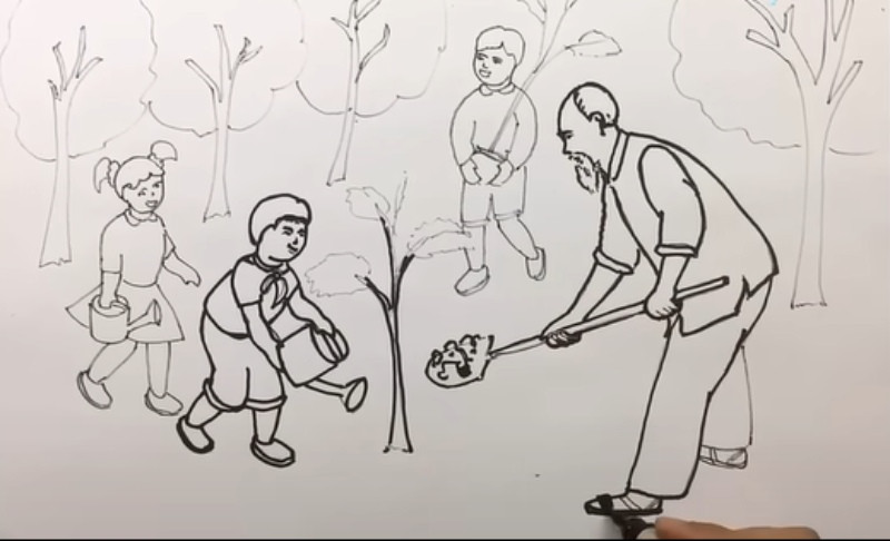 Đi viền đậm các chi tiết